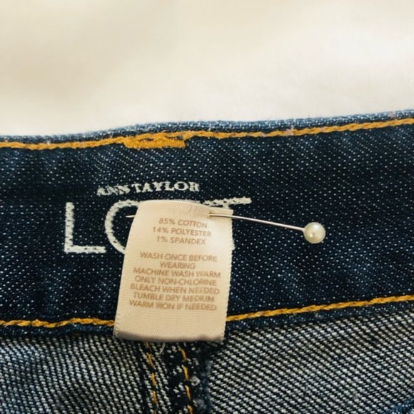 Ann Taylor Loft Women's Modern Skinny Denim Jeans Mid-Rise - Picture 3 of 4
